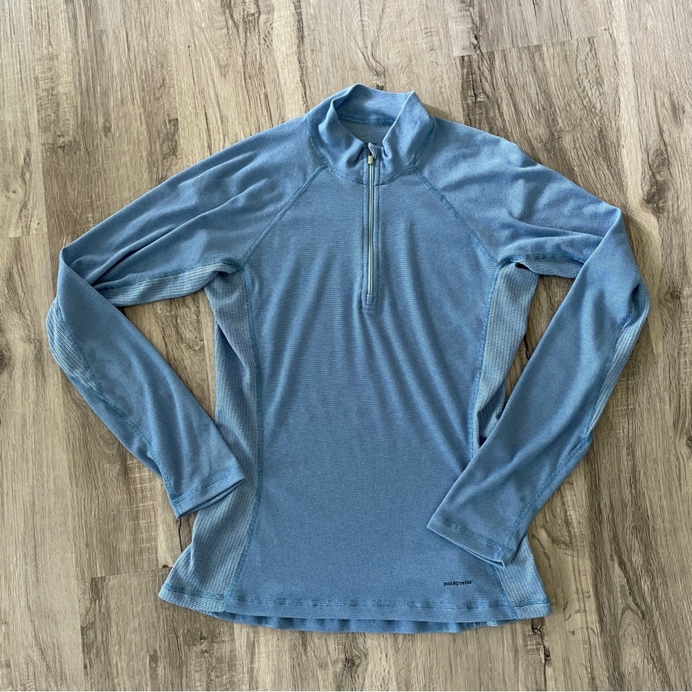 Patagonia Blue Lightweight 3/4 Zip Sweater S